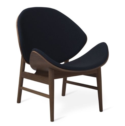Warm Nordic The Orange Lounge Chair SH: 38 cm - Smoked/Midnight Blue