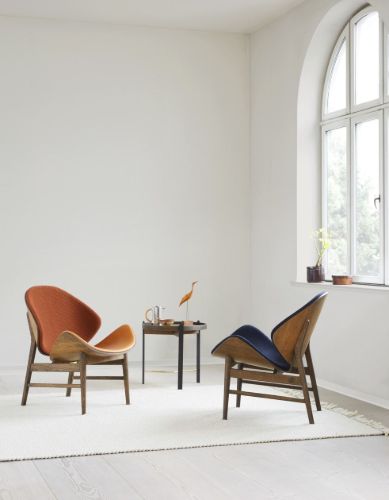 Warm Nordic The Orange Lounge Chair SH: 38 cm – Geräuchert/Braun/Kamel
