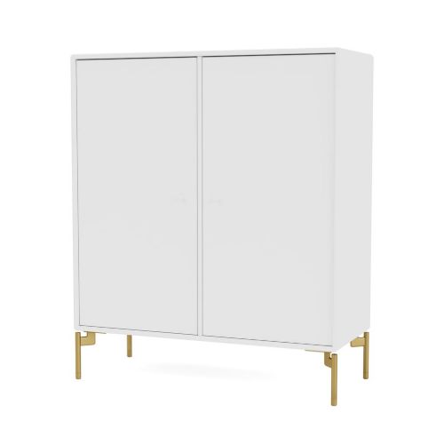 Montana QS Selection 1118 Cover Skab med ben 69,6x69,6 cm - 101 New White / Brass