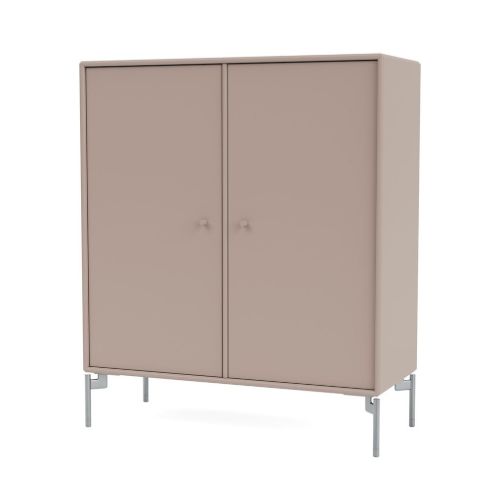 Montana Selection 1118 Cover Skab med ben 69,6x69,6 cm - 137 Mushroom / Chrome