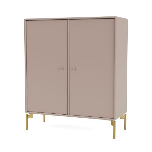 Montana Selection 1118 Cover Skab med ben 69,6x69,6 cm - 137 Mushroom / Brass