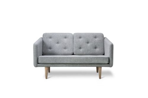 Fredericia Furniture 2002 No. 1 2 Pers. Sofa L: 143 cm - Bardal 110/Sæbebehandlet Eg