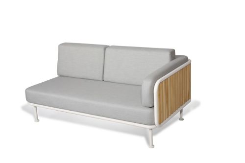 Mindo 100 2-Sitzer-Modul rechts SH: 39,5 cm – ML00549 gebrochenes Weiß