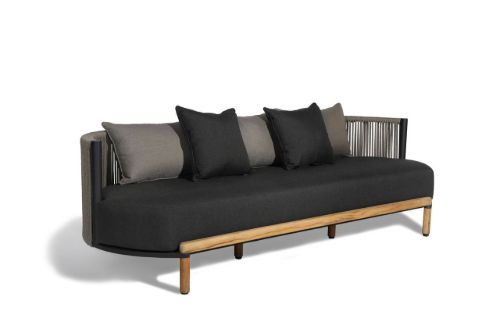 Mindo 107 3-Sitzer-Sofa SH: 38,5 cm – Dunkelgrau