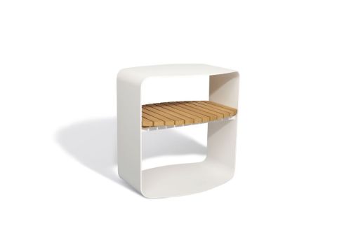 Mindo 109 Beistelltisch 48x35x50 cm - gebrochenes Weiß
