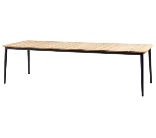 Cane-line Outdoor Core Spisebord 274x90 cm - Lava Grey Aluminium/Teak