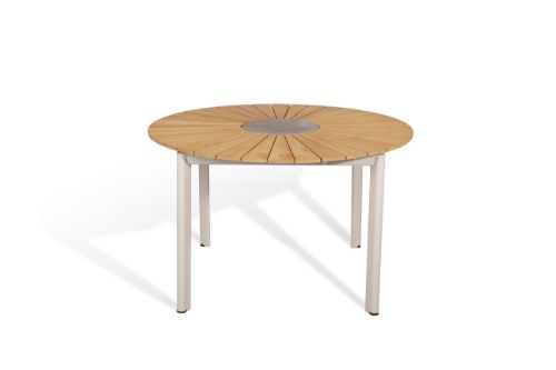 Mindo 101 Dining Table Ø: 120 cm - Light Grey