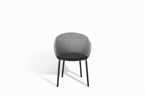 Mindo 114 Dining Chair  SH: 46 cm - Dark Grey
