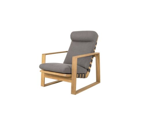 Cane-line Outdoor Endless Soft Highback Stol inkl. AirTouch Hyndesæt SH: 46 cm - Grey/Teak