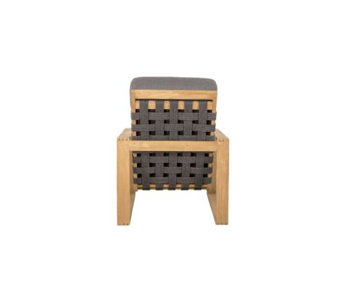 Cane-line Outdoor Endless Soft Highback Stühl inkl. AirTouch Hyndesæt SH: 46 cm – Grau/Teak