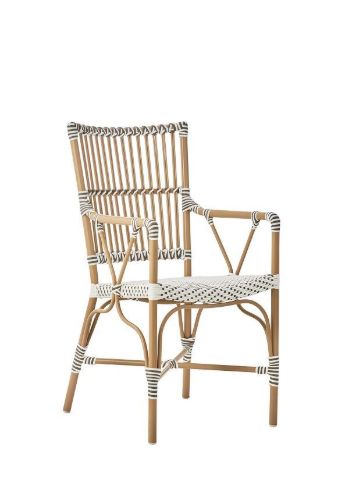 Sika-Design Monique Arm Chair SH: 45 cm - Hvid/Cappuccino