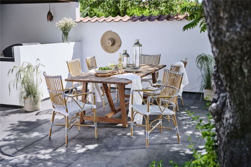 Sika-Design Monique Stuhl SH: 45 cm - Weiß/Cappuccino