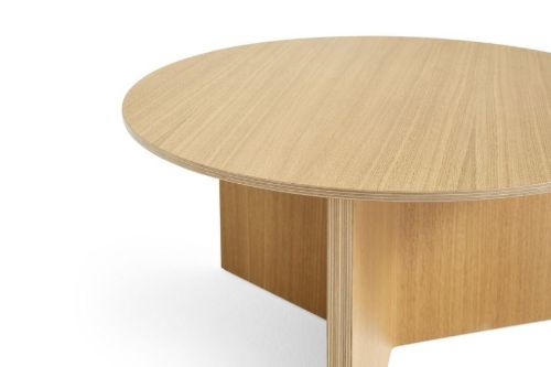 HAY Slit Table Wood XL Ø: 65 cm - Eiche