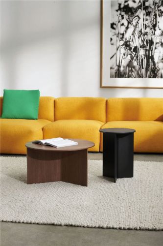 HAY Schlitztisch Holz Hoch H: 47 cm - Schwarz