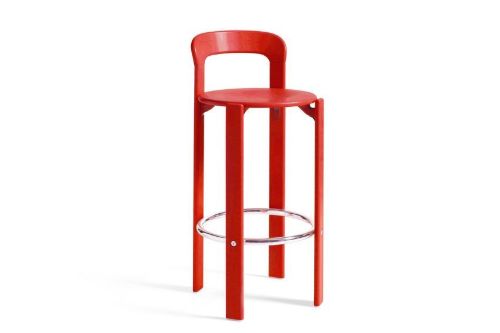 HAY Rey Bar Stool SH: 75 cm - Scarlet Red