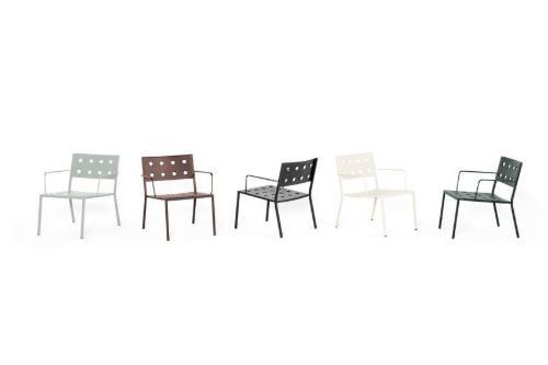 HAY Balcony Lounge Sessel SH: 39 cm – Wüstengrün