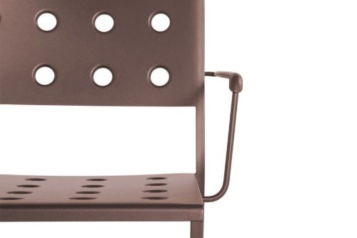HAY Balcony Lounge Sessel SH: 39 cm – Eisenrot