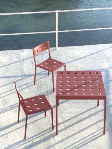 HAY Balkontisch 75x76x74 cm - Eisenrot