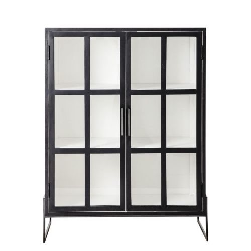Bloomingville Opal Skab 90x120 cm - Eg/Sort