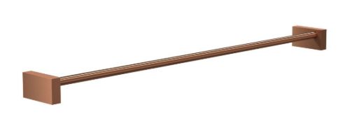 FROST QUADRA Hånklædestang 5 L: 60 cm - Børstet Kobber