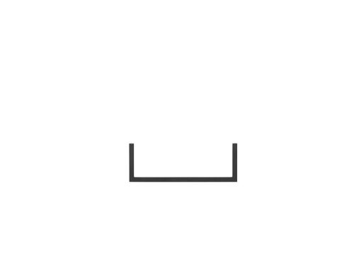 Audo Copenhagen Frame 35 Rail Single L: 28 cm - Sort