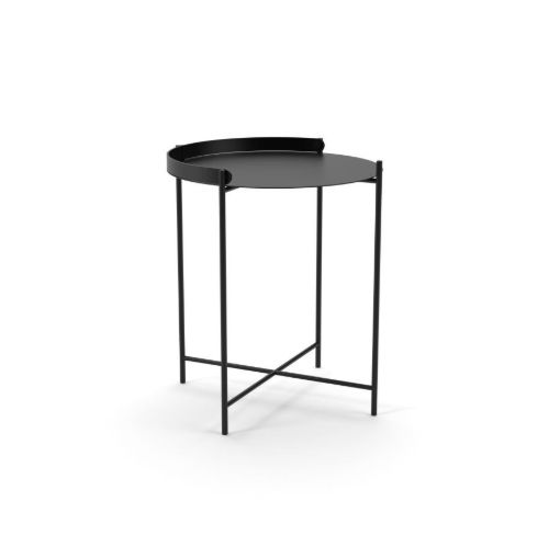 HOUE EDGE Tray Table Ø: 46 cm - Black