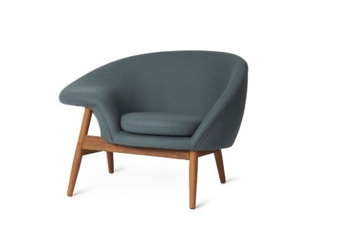 Warm Nordic Fried Egg Loungesessel Venstre SH: 40 cm – Petrol