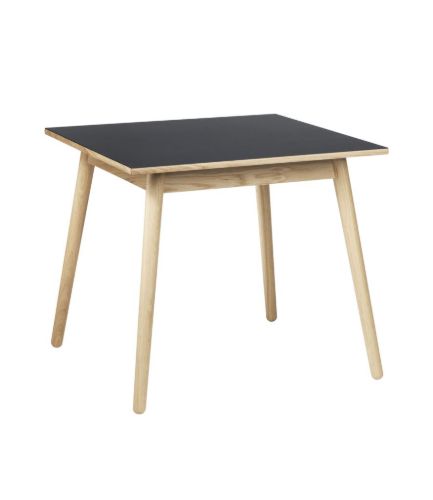 FDB Furniture Esstisch Poul M. Volther C35A 82x82 cm - Eiche/Dunkelgrau