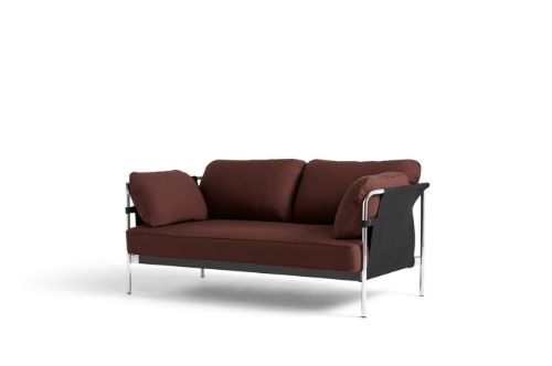 HAY Can 2 Seater L: 172 cm - Steelcut 655 / Chromed Steel