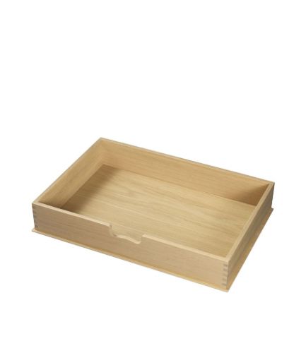 FDB Møbler A232 Skuffe til Skænk Børge Mogensen 12x59x41 cm Stor - Lakeret Eg/Natur