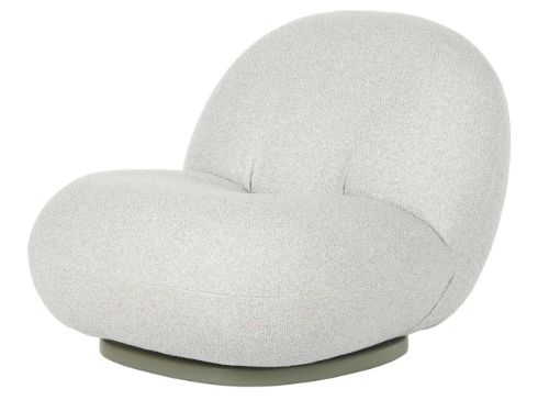 GUBI Pacha Outdoor Lounge Chair w. Swivel SH: 37 cm - Dedar Libera 003/Moss Gray