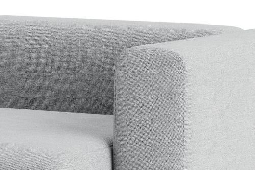 HAY Mags 2,5-Sitzer-Kombination 3 L: 246,5 cm – Rechtes Ende – Modus 002/Schwarz gebeizte Buche