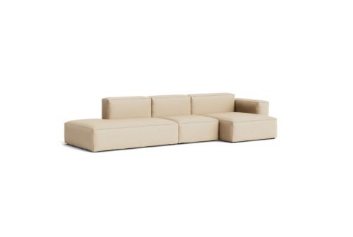 HAY Mags Soft Low Armrest 3 Seater Combination 4 Right End L: 331 cm - Hallingdal 220