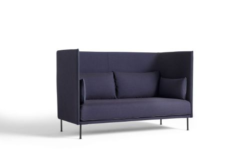 HAY Silhouette Høj Ryg 2 Personers Sofa Mono - Remix 783 / Black Powder Coated Steel