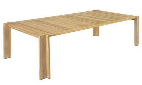 GUBI Outdoor Atmosfera Esstisch 105 x 281 cm – Teak