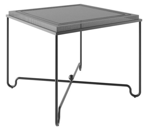 GUBI Tropique Esstisch 90x90 cm - Schwarzer Stahl