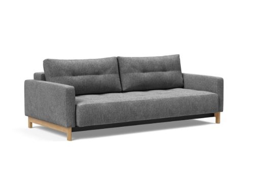 Innovation Living Pyxis D.E.L Schlafsofa B: 232 cm – Lakeret Eg/563 Twist Charcoal