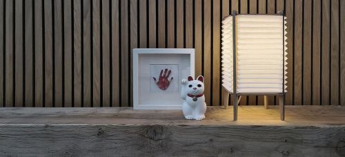 Le Klint Modell 303 BEE HIVE Tischlampe Groß H: 47 cm – Helle Eiche