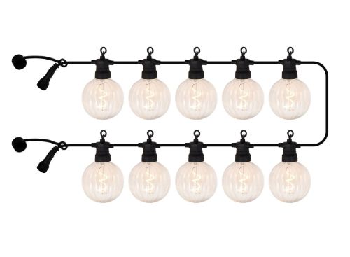 Sirius Luke Ergänzungsset Lichterkette 10 LED-Leuchtmittel - Klar/Schwarz