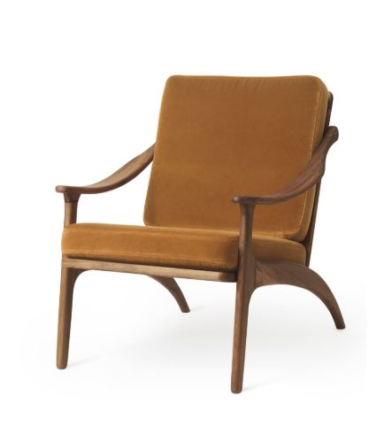 Warm Nordic Lean Back Lounge Chair SH: 41 cm - Teak/Amber Ritz 1688