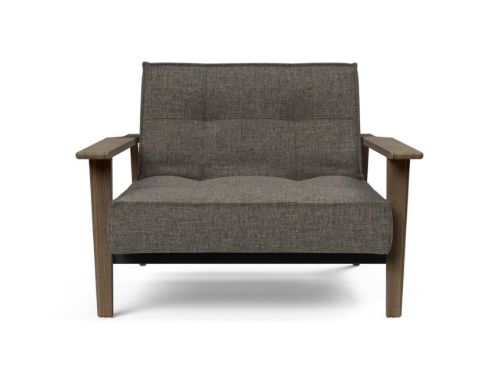Innovation Living Splitback Frej Chair B: 112 cm - Smoked Oak/216 Flashtex Dark Grey