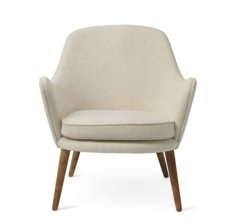 Warm Nordic Dwell Lounge Chair SH: 46 cm - Cream