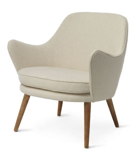 Warm Nordic Dwell Lounge Chair SH: 46 cm – Creme