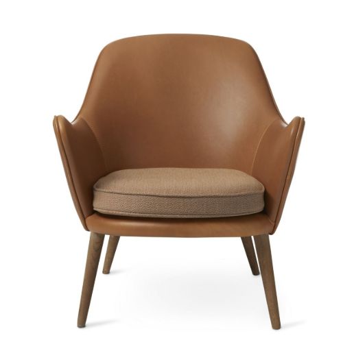 Warm Nordic Dwell Lounge Chair SH: 46 cm - Camel/Latte