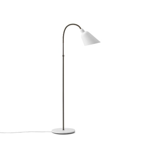 &Tradition Bellevue Floor AJ7 H: 130 cm - White/Bronzed Brass
