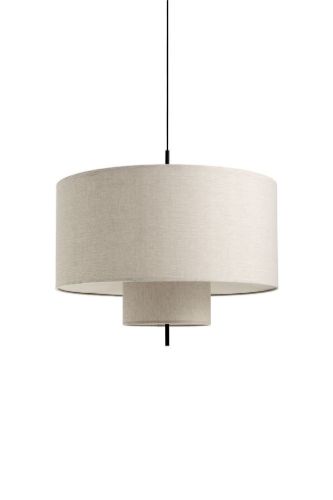 New Works Margin Pendelleuchte Ø: 90 cm - Beige/Schwarz