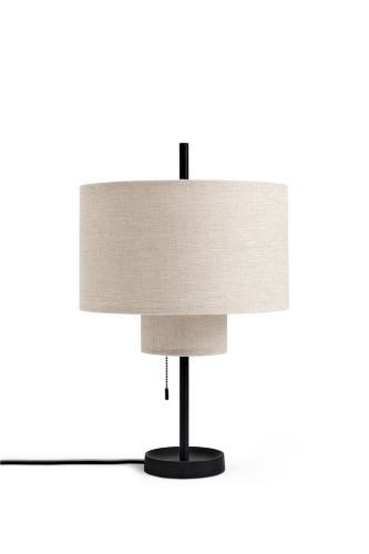 New Works Margin Tischleuchte Ø: 36 cm - Beige/Schwarz