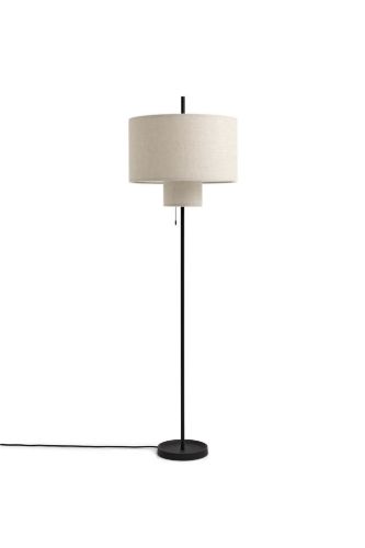 New Works Margin Stehleuchte Ø: 46 cm - Beige/Schwarz