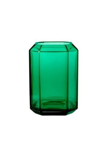Louise Roe Jewel Vase Glass H: 20 cm - Green