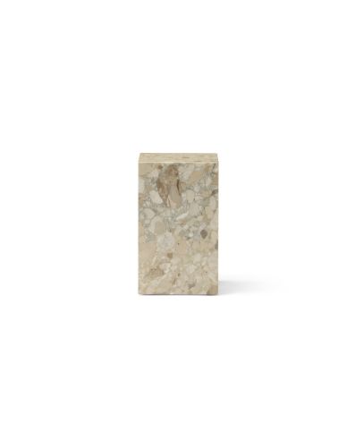 Audo Copenhagen Sockel hoch H: 51 cm – Sand Kunis Breccia
